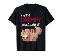 I Am Grumpy Funny Text Adult Hilarious Sarcastic Novelty Maglietta