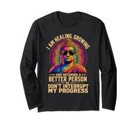 I am Healing Buddha Occhiali da Sole Divertenti Buddismo Meditazione Maglia a Manica