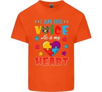 I Am His Voice Egli il Mio Cuore Autism T-Shirt Ragazzi Ragazze