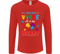 I Am His Voice Egli il Mio Cuore Autism Uomo Maniche
