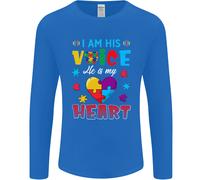I Am His Voice Egli il Mio Cuore Autism Uomo Maniche