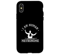 I Am Human Metronomo Divertente Orchestra Direttore d'orchestra Musica Maestro Custodia per iPhone X/XS