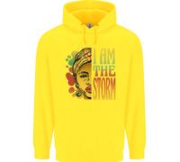 I Am Il Storm Africano Nero Vive Materia Bambini Felpa con Cappuccio