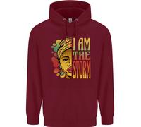 I Am Il Storm Africano Nero Vive Materia Bambini Felpa con Cappuccio