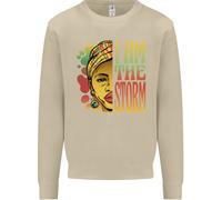 I Am Il Storm Africano Nero Vive Materia Uomo Felpa Maglione