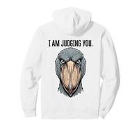 I Am Judging You Shoebill Cicogna Stare Divertente Uccello Meme Felpa con Cappuccio