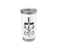 I Am Mixed Half Jesus and Half Peter Christian #Runup Gift Bicchiere termico in acciaio inox doppia parete