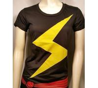 I Am Ms.MARVEL Cantico Danvers Super Eroe Fumetti Juniors Jrs Costume T S-XL