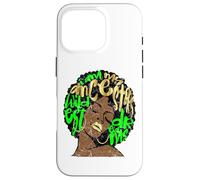 I Am My Ancestors Dreams Afro Black Queen Vintage Verde Lime Custodia per iPhone 16 Pro