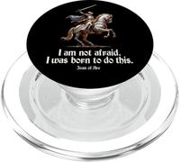 I Am Not Afraid. I Was Born To Do This. Citazione di Giovanna d'Arco PopSockets PopGrip per MagSafe