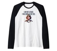 I Am Not Afraid. I Was Born To Do This. Citazione di Joan of Arc Maglia con Maniche Raglan
