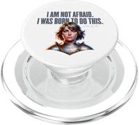 I Am Not Afraid. I Was Born To Do This. Citazione di Joan of Arc PopSockets PopGrip per MagSafe