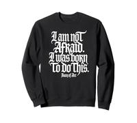 I Am Not Afraid. I Was Born To Do This. Stampa Bianca Felpa