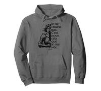 I Am Not Afraid I Was Nat To Do This Joan of Arc Inchiostro Nero Felpa con Cappuccio