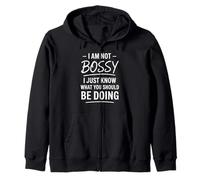 I Am Not Bossy Just Know What You Should Be Doing Citazione Felpa con Cappuccio