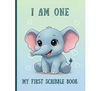 I Am One My First Scribble Book: I Am An Artist Baby Coloring Book - First Birthday Gift - 110 Blank Pages, A4 (8.5×11), Ideal for 1 Year Old Girls to Scribble