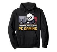 I Am Only Here for PC Gaming Design Divertente Introversi Felpa con Cappuccio