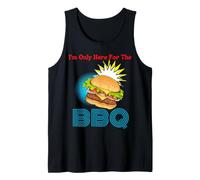 I Am Only Here for The BBQ Burgers Uomini Donne Bambini Ragazzi Ragazze Canotta