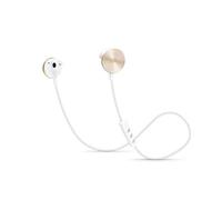 I am plus BUTTONS auricolari wireless Bluetooth in-ear con microfono integrato - Oro e Bianco