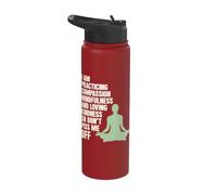 I Am Practicing Mindfulness Compassion And Loving Kindness Stainless Steel Insulated Water Bottle