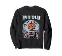 I Am Ro Boo Tic Divertente Robot Zucca Halloween Spooky Felpa