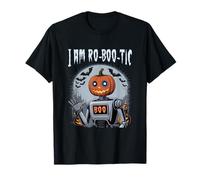 I Am Ro Boo Tic Divertente Robot Zucca Halloween Spooky Maglietta
