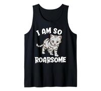 I Am So Roarsome Carino Bianco Cucciolo Di Tigre Canotta