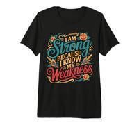 I Am Strong Because I Know My Weakness Forza - Maglietta Premium