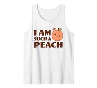 I Am Such A Peach Cute Kawaii Peach Adorabile Peachy Food Pun Canotta