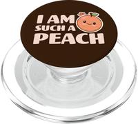 I Am Such A Peach Cute Kawaii Peach Adorabile Peachy Food Pun PopSockets PopGrip per MagSafe
