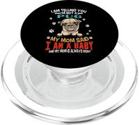 I Am Telling You I'm Not A Pug Dog Mom Funny Puppy Lovers PopSockets PopGrip per MagSafe