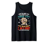 I Am Telling You I'm Not A Shih Tzu Dog Mom Puppy Lovers Canotta