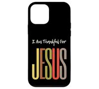 I Am Thankful For Jesus Christian Faith Uomini Donne Ragazze Ragazzi Custodia per iPhone 12 mini