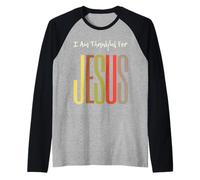 I Am Thankful for Jesus Christian Faith Uomini Donne Ragazze Ragazzi Maglia con Maniche Raglan
