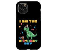 I Am The Birthday Boy Trex Dino Party Family Match Ragazzi Bambini Custodia per iPhone 11 Pro