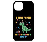 I Am The Birthday Boy Trex Dino Party Family Match Ragazzi Bambini Custodia per iPhone 13