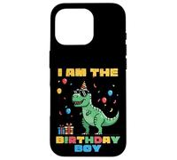 I Am The Birthday Boy Trex Dino Party Family Match Ragazzi Bambini Custodia per iPhone 16 Pro