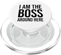 I Am the Boss Sign,Women Girl Boss I Am the Boss Around Here PopSockets PopGrip per MagSafe