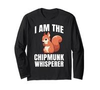 I Am The Chipmunk Whisperer Chipmunk Scoiattolo Maglia a Manica