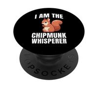 I Am The Chipmunk Whisperer Chipmunk Scoiattolo PopSockets PopGrip Adesivo