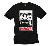 I AM The Danger - T-Shirt Heisenberg Uomo Nera - Maglietta Breaking Bad XL