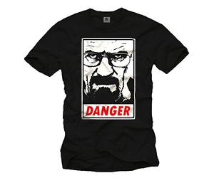 I AM The Danger - T-Shirt Heisenberg Uomo Nera - Maglietta Breaking Bad XL