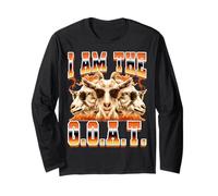 I Am The G.O.A.T. Il più Grande di Tutti i Tempi Goat Farmer Bootleg Maglia a Manica