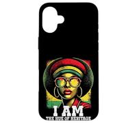 I Am The Hue Of Heritage Black Afro Empowerment Pride Women Custodia per iPhone 16 Plus