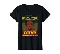 I am The Hurricane Afro Queen Empowerment Design Maglietta