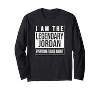I am The leggendary Shirt, Idea Regalo per Jordan Maglia a Manica