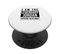 I am the leggendary shirt, idea regalo per Jordan PopSockets PopGrip Adesivo