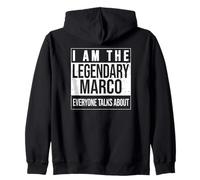 I am The leggendary Shirt, Idea Regalo per Marco Felpa con Cappuccio