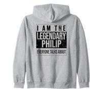 I am The leggendary Shirt, Idea Regalo per Philip Felpa con Cappuccio