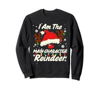 I Am The Main Character Reindeer Christmas Family Costume Felpa